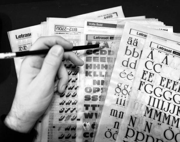 Letraset on my desk
